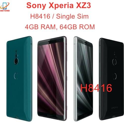 Sony Xperia XZ3 H8416 Mobile Phone 4G LTE 6.0" Snapdragon 845 Octa Core 4GB RAM 64GB ROM NFC Fingerprint Original Cell phone