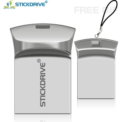 Super Mini Usb Flash Drive Metal usb stick 64GB pendrive USB 2.0 flash drive 32GB 16GB 8GB chiavetta pen drive 128GB flash drive