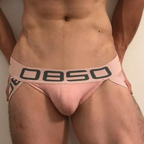 Fashion Cotton Quick Dry Gay Men Sexy Underwear Men Jockstrap Solid Male Underpants Bikini Low Waist Mens Thongs And G Strings