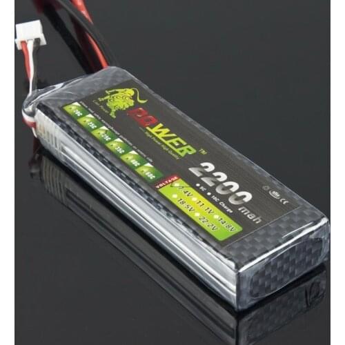 1pcs Lion power 7.4V 2200MAH 25C High Power lipo battery AKKU MAX 30C RC Model BT689