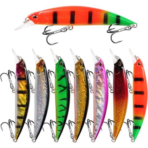 1Pcs Sinking Minnow Fishing Lure Wobblers 11cm 15.6g Artificial plastic Hard Bait Crankbait Bass Pike Jerkbait Fishing Tackle