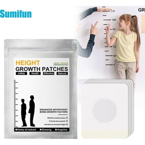 16pcs Body Height Enhancer Patch Growtaller Plaster Patch Non-hormonal External Increase Height Growth Foot Patch