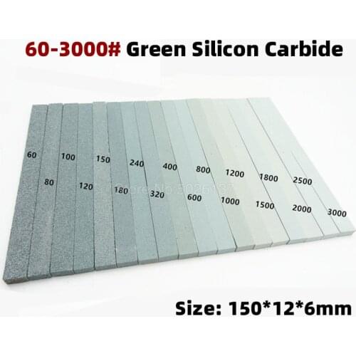 1x Oil Stone Green Silicon Carbide Sand Bar Abrasive Block For Ceramic Knife Sharpener Tools Grinding Strip Stones Hard Material