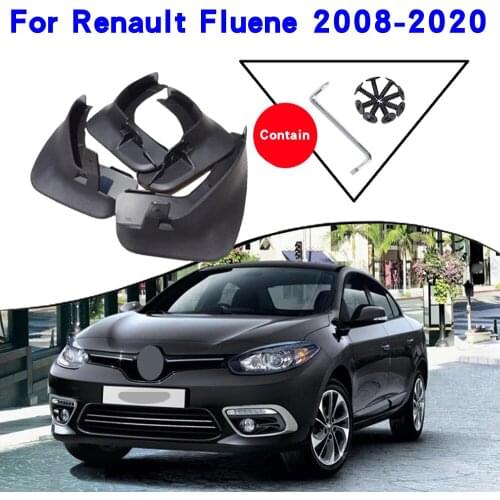 Car Fender Accessories For Renault Fluence 2020-2008 Mudguards Splash Guards Fender Mudflaps Car Fender Mud Flaps Car Fender
