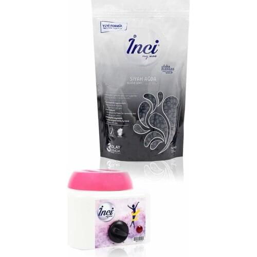 Pearl waxing black 200 gram + waxing heater machine, hard beads waxing, hair removal hair removal, painlessly bezsiz waxing, natural and sugar-free