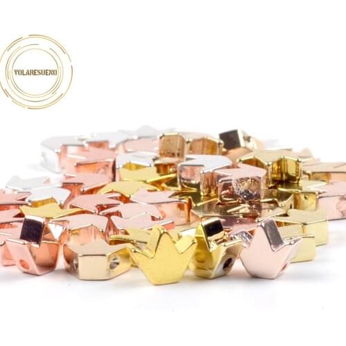 8*8mm 86pc Emperor Queen Crown Shape Natural Hematite Loose Beads For Jewelry Making Diy Women Bracelet Necklace Accessoriess