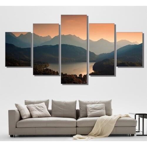 Decoration Posters Unframed Living Room Wall 5 Piece/Pcs Nature Landscape Modern Painting On Canvas Home Art Pictures HD Printed