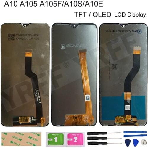 For Samsung Galaxy A10 A10s A10e A105 A105F LCD Display With Touch Screen Digitizer Assembly Repair Parts OLED TFT Good Quality