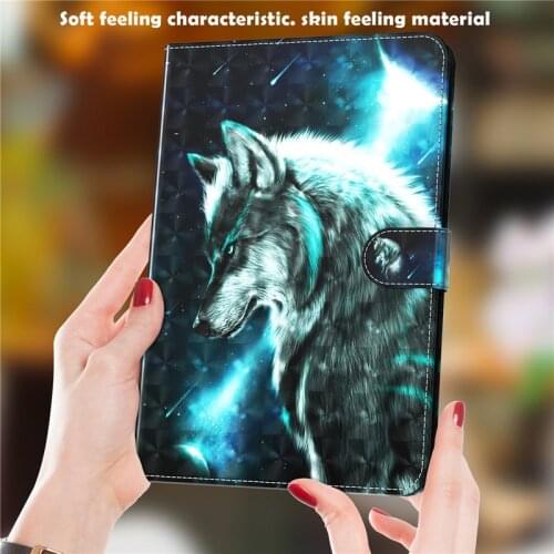 For Lenovo Tab M10 FHD Plus 10 3 Case TB-X606F TB-X606X Wolf Cover for Funda Lenovo Tab M10 M10 Plus Tablet Coque 10.1 X605 X505