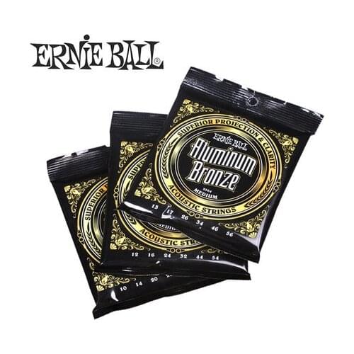 Ernie Ball Aluminum Bronze Acoustic Guitar Strings, 1 Set of String, 2564 2566 2568 2570