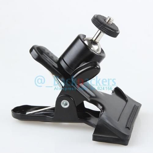 Photo studio vigorously clip clamp flash stand with tripod ball head 1/4 screw mount holder photography backdrop accessories