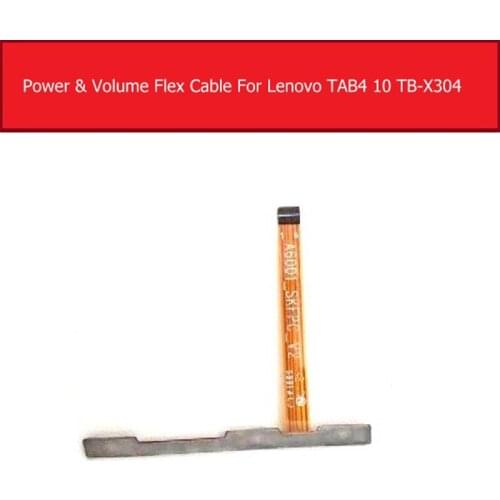 Power & Volume Flex Cable For Lenovo Tab 4 10 TB-X304N X304F X304L Audio Control Side Key Switch Button Connector Flex Ribbon