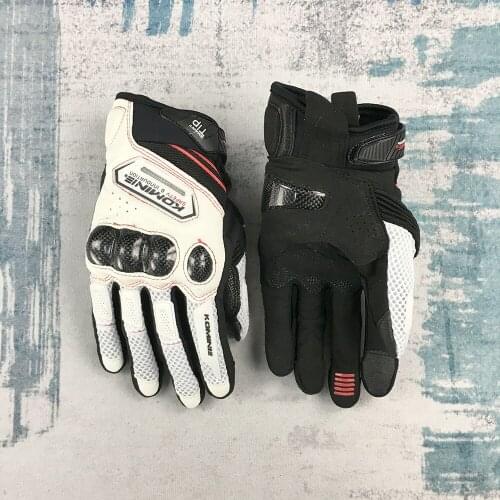 KOMINE GK167 Professional Motorcycle Gloves Racing Carbon Fiber Full Finger Street Gloves KOMINE Four Seasons Unisex Gloves