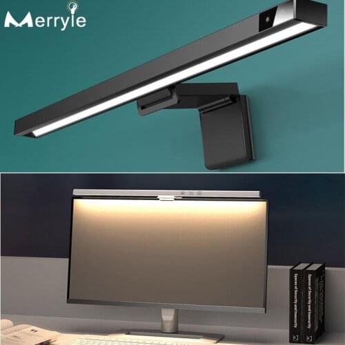 Computer Monitor Screen Hanging Light 450mm 3Colors Led Smart Reading Desk Table Lamp for Office Study Reading Eye Protection