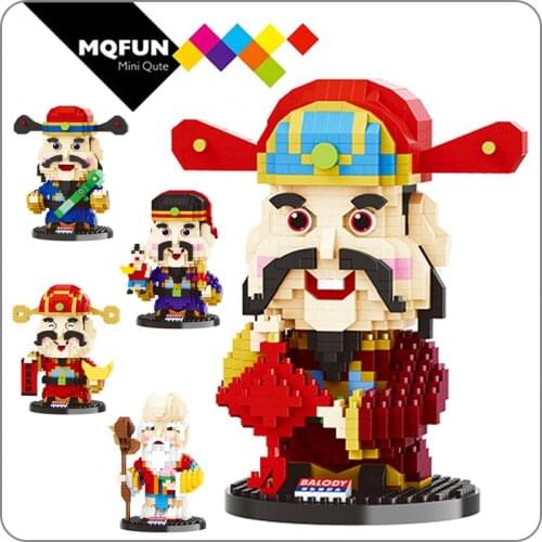Balody Mini blocks China Spring Festival Fairy God Building Toy Educational Intelligence Bricks for Children Happy New year Gift