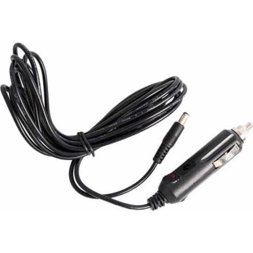 NoEnName_Null 12V DC 5.5mm x 2.1mm Car Cigarette Lighter Power Plug Cord Adapter Cable 3m
