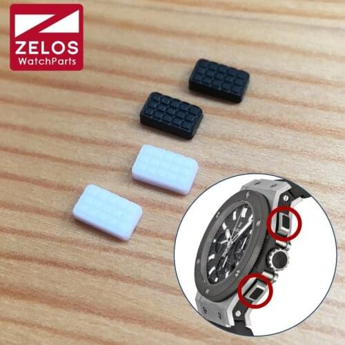 Watch pusher rubber pearls patch for HUB Hublot Big Bang 44mm chronograph watch push button