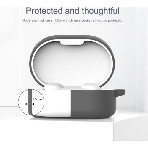 New Silicone Earphone Case For Xiaomi Redmi AirDots 2 Earbuds Protective Pouch Shell For Airdots S Bluetooth-compatible Headphon