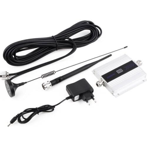 LCD Display Gain GSM 900Mhz Mobile Cell Phone Signal Booster Amplifier RF Repeater Kit GSM Signal Repeater With Cable + Antenna