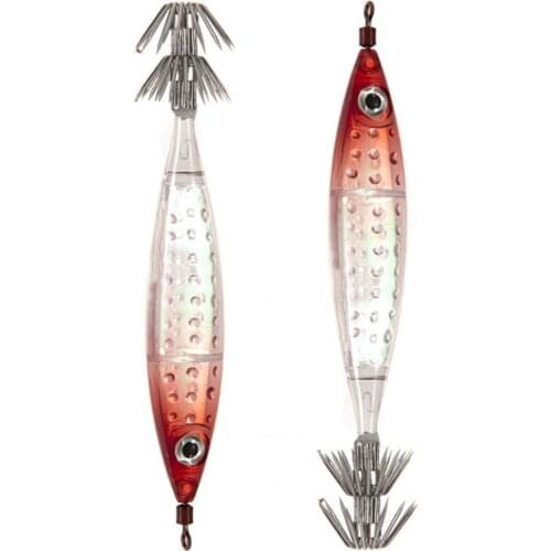 10cm Fishing Lure Hard Attractive ABS Artificial Bait Squid Jigging for Angling Simulation Fishing Lure Hard Bait