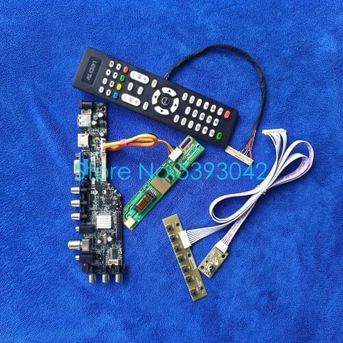 LCD drive board kit 1024*768 USB+VGA+AV For TX38D81VC1CAA/TX38D81VC1CAB/TX38D81VC1CAD screen LVDS 30-Pin 1CCFL digital DVB