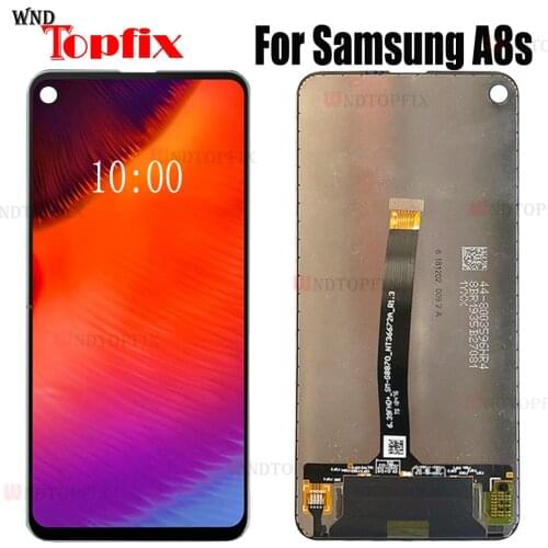 Super Amoled LCD For Samsung Galaxy A8s LCD Display a8s Touch Screen Digitizer Assembly For Samsung A8s LCD G8870 LCD