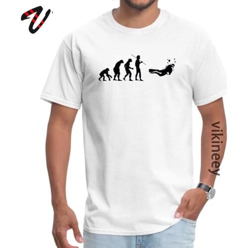 Round Neck Evolution to Scuba Diver 100% Norway Adult T Shirt Family Short Pulp Fiction Tops Tees Brand New Print