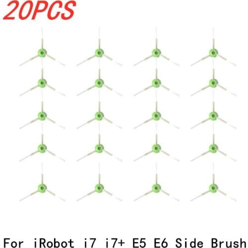 20 PCS Washable Side Brush Accessroies for iRobot Roomba i7 i7+ E5 E6 Series i 7 i 7+ E 5 E 6 Robot Vacuum Cleaner Kits Parts
