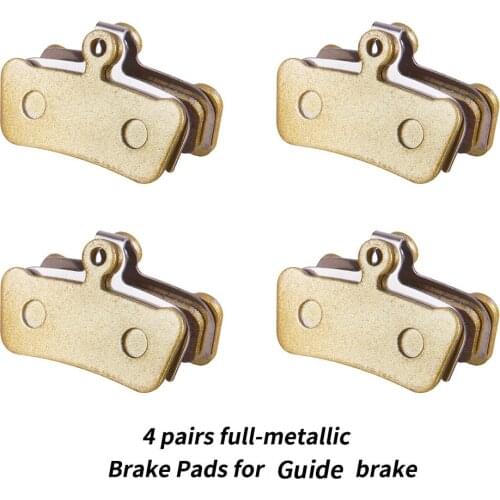4 Pairs MTB 4 Piston Disc Brake Pads For Guide G2 RSC Hydraulic brake Full Metallic Semi Metallic Brake Pads XO Trail E9 E7