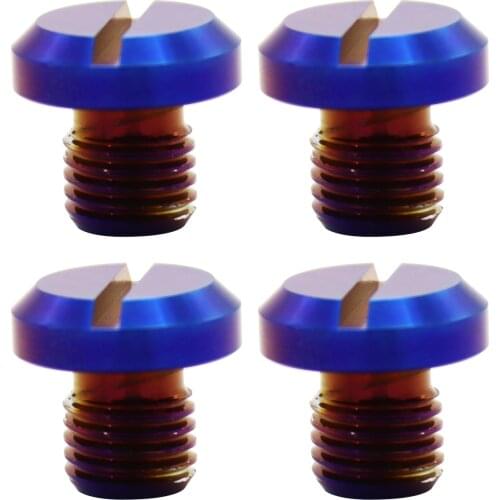 4Pcs Motorcycle Aluminum CNC M10 x 1.25 Mirrors Hole Banking Plugs Screws replacement for Yamaha FZ-07 MT-07 SUZUKI