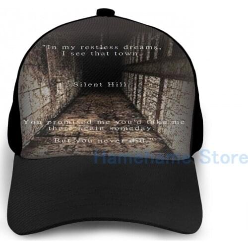 Fashion Silent Hill 2 - Restless Dreams Basketball Cap men women Graphic print black Unisex adult hat