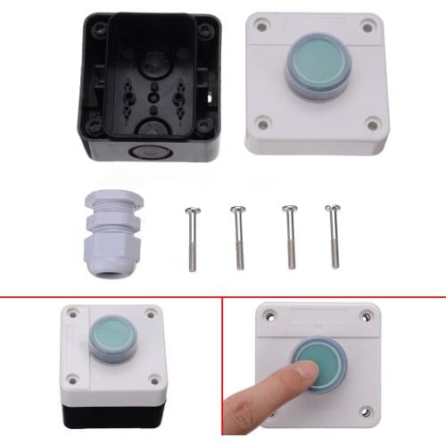 One Button Control Box Weatherproof Push Button Switch for Gate Opener Φ22mm High Quality