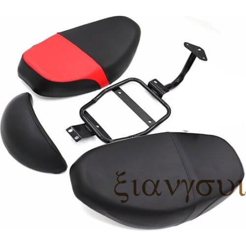 Large Cushion Double Seat Cushion Full Set Of Backrest Soft Seat With Bracket For Citycoco Electric Scooter