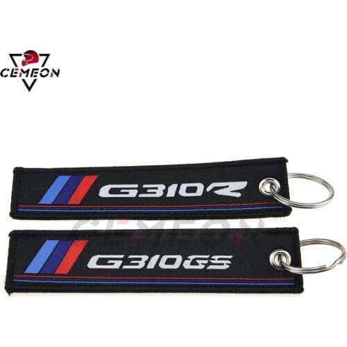 Motorcycle keychain pendant For BMW G310R G310GS G310 G 310 R GS 310R 310GS badge embroidery key ring