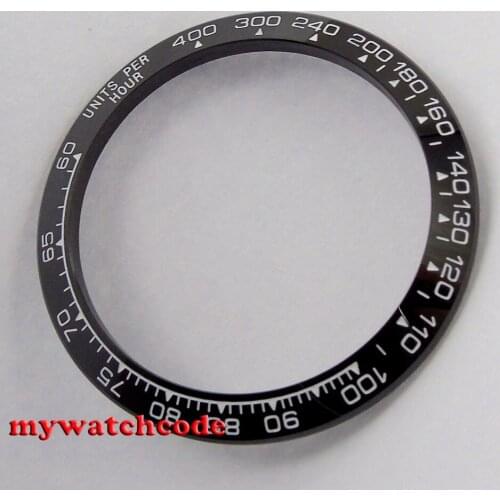 39mm black ceramic bezel insert for 40mm watch made by parnis factory B45