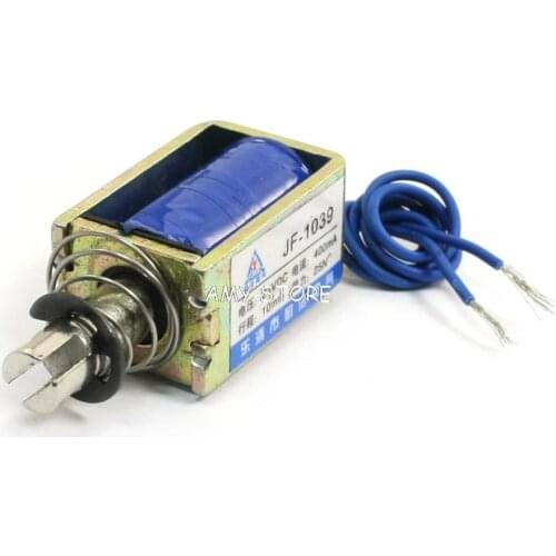 DC 24V 12V 6V 25N 400mA 10mm Push Pull Linear Actuator Electromagnet Solenoid JF-1039B