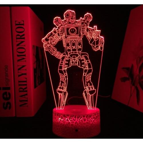 Game Legends Hero Pathfinder MRVN Figure LED Night Light Touch Sensor Battery Powered Bedroom USB Gift for Fans Table Lamp