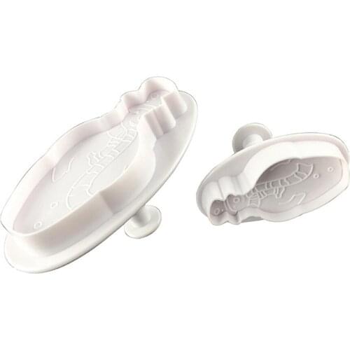 2pcs Christmas Snowman Plastic Cake Molds Mould Fondant Tools Cookie Cutter Decorating Birthday Baking Cake Accessories Kitchen