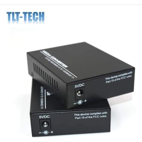 Gigabit Ethernet Fiber Media Converters, A Pair of 10/100/1000M RJ45 to 1000M Bi-Directional Single-Mode SC Fiber, up to 20Km