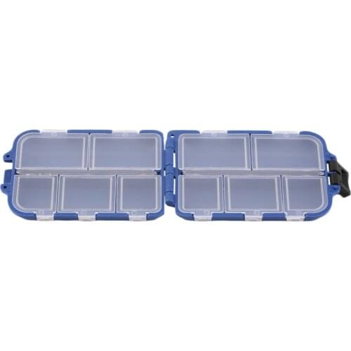 Fishing Tackle Box 10 Compartments Fly Fishing Lure Spoon Hook Bait Tackle Case Box Fishing Accessories Tools drop shipping