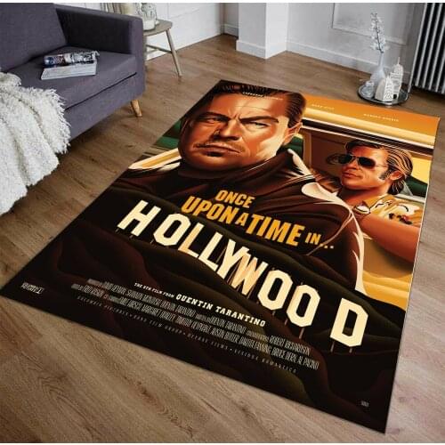 Once Upon A Time İn Hollywood Patterned Carpet ,Non Slip Floor Carpet,Teens Carpet,Turkish Rug