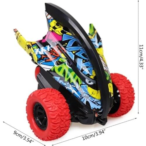 D7WF Model Off-road Vehicle Pull Back Car Remote Control Stunt Tipper Creative Toys Party Favors for Kids Gift