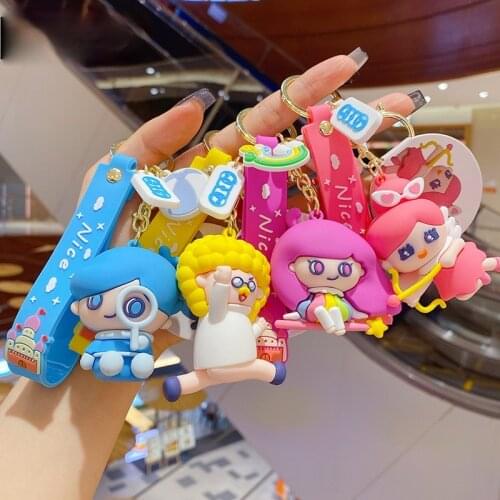 Fashion Cartoon Childrens Paradise Series Anime Key Chain Couple Personality Cute Charm Key Chain Holiday Gift Bag Key Chain