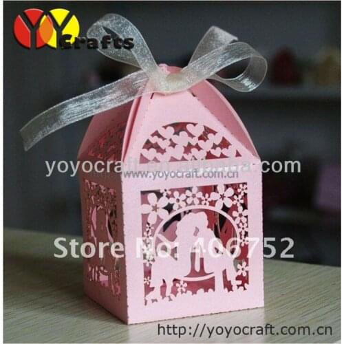 Customizable cheap price wedding favor chocolate and candy box wholesale