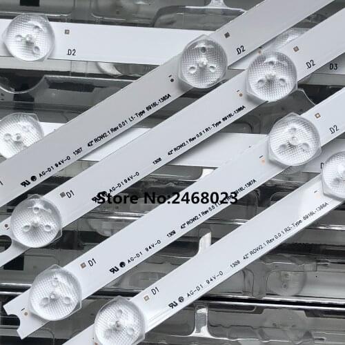 10pcs/set New LED Strip Replacement For LG 42" ROW2.1 L1 R1 L2 R2 Type 6916L-1385A 6916L-1386A 6916L-1387A 6916L-1388A