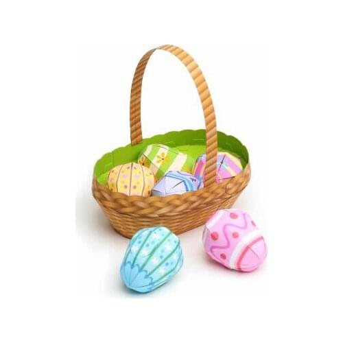 Easter suit handmade paper model DIY enthusiasts gift paper mold