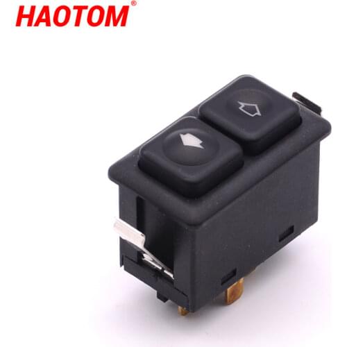 Illuminated Car Power Window Switch Front Left Side For BMW E23 E24 E28 E30 BW102 613 113 812 05 61311381205 Black 5 Pin