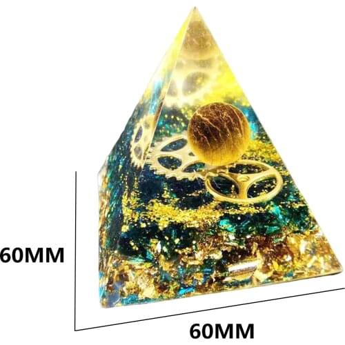 Handmade Orgone Pyramid Amethyst Sphere Natural Crystal Orgone
