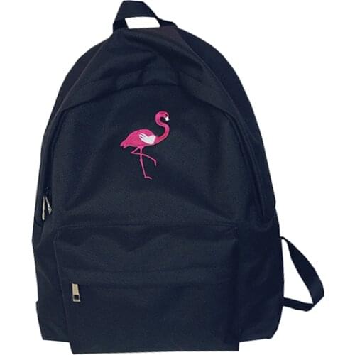 M483 2017 New Women Bag Large Capacity Waterproof Package Flamingo Oxford Fashion Preppy Style Quality Fabrics Women Backpacks