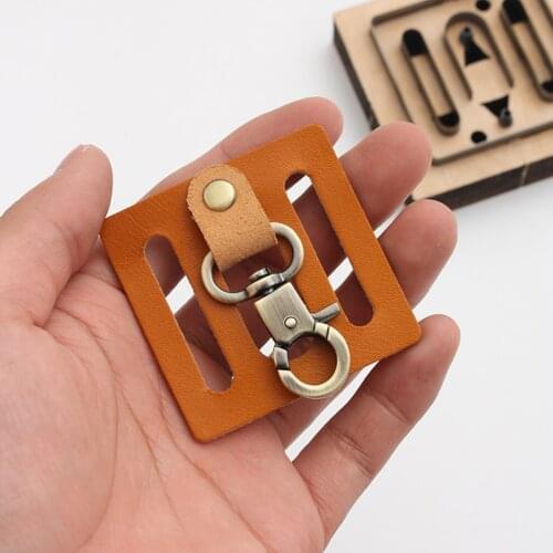 DIY Leather Craft Cutting Die Hollow Mold Punching Tool Making Belt Buckle